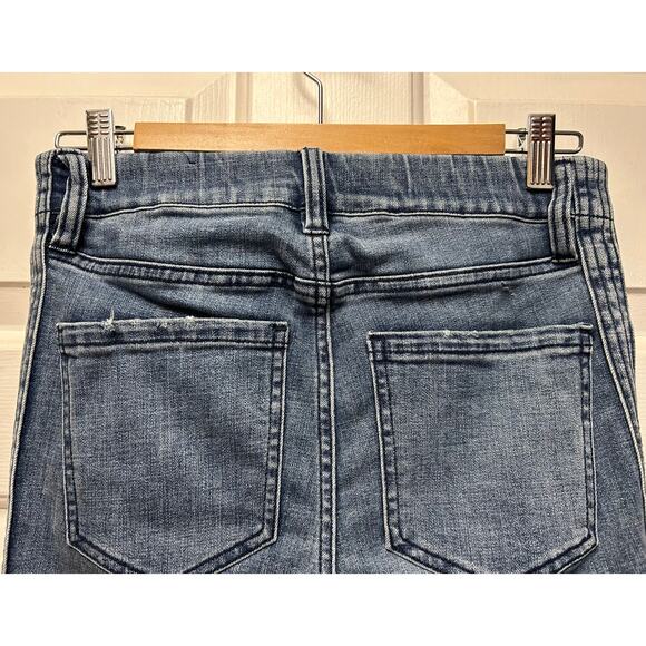 Liverpool Los Angeles Cropped Flare Frayed Hem Split Hem Jeans, Size 2/26 - Picture 6 of 10